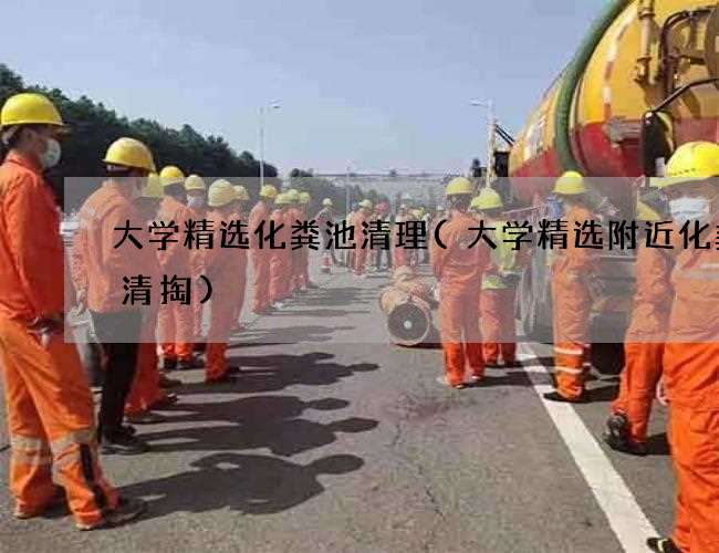 大学精选化粪池清理(大学精选附近化粪池清掏)