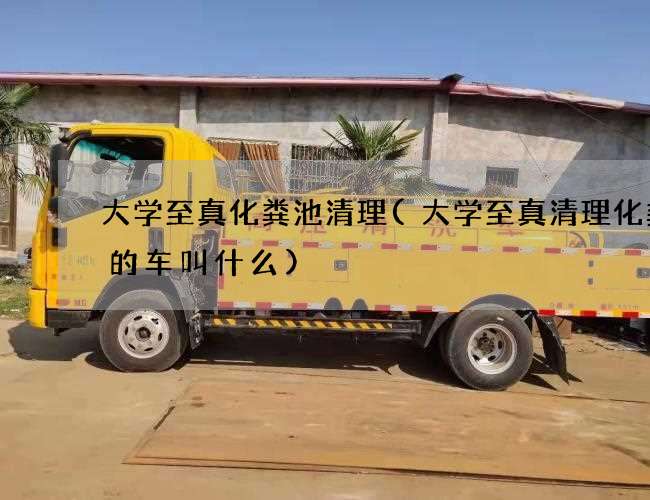 大学至真化粪池清理(大学至真清理化粪池的车叫什么)