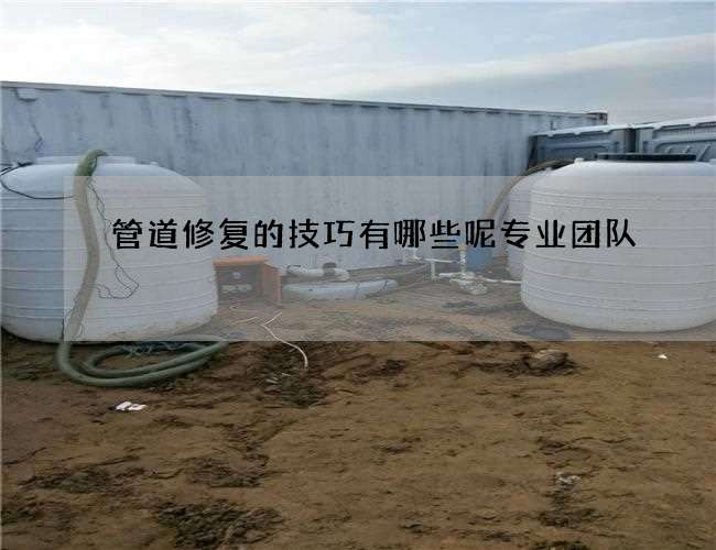 管道修复的技巧有哪些呢专业团队