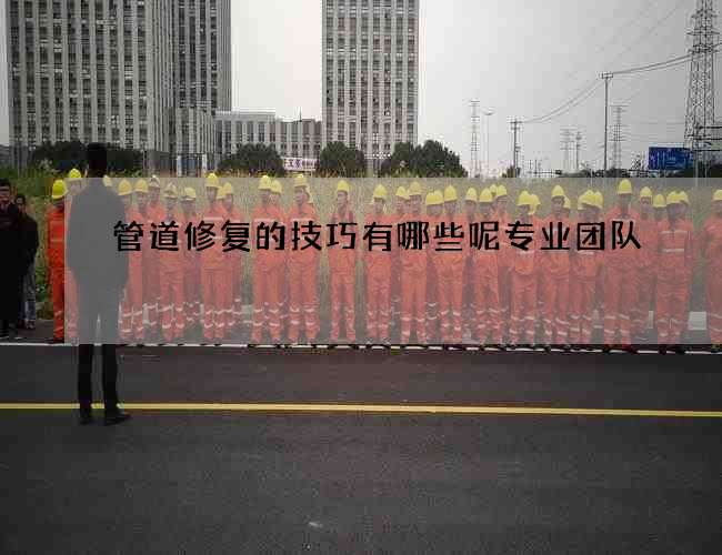 管道修复的技巧有哪些呢专业团队