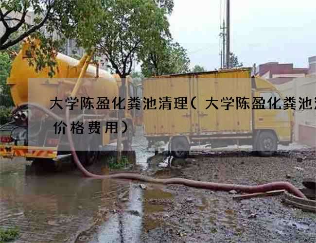 大学陈盈化粪池清理(大学陈盈化粪池清理价格费用)