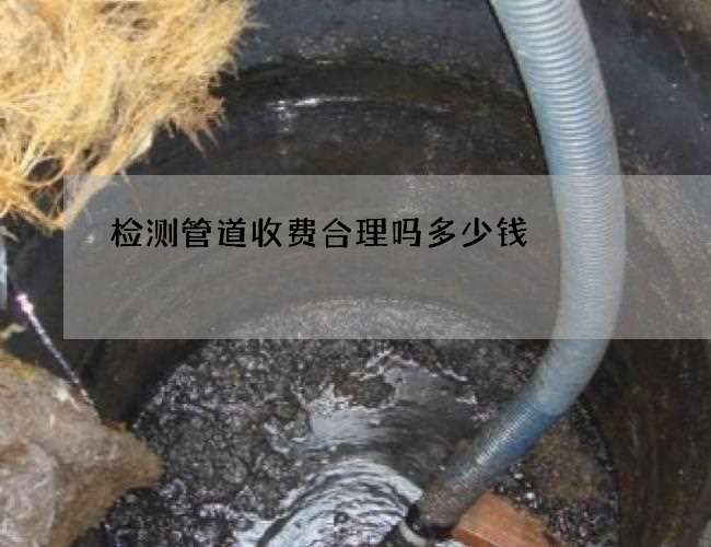 检测管道收费合理吗多少钱 检测管道收费合理吗多少钱