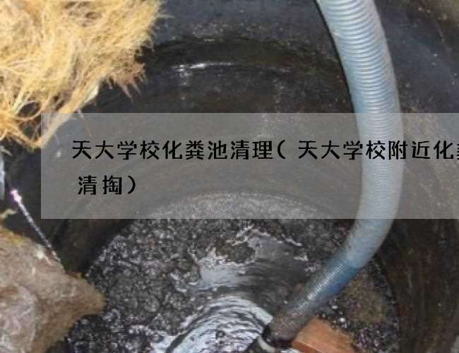 天大学校化粪池清理(天大学校附近化粪池清掏)