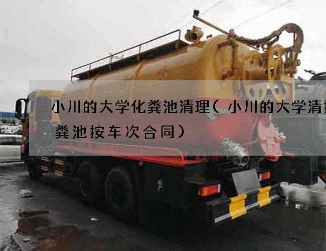 小川的大学化粪池清理(小川的大学清掏化粪池按车次合同)