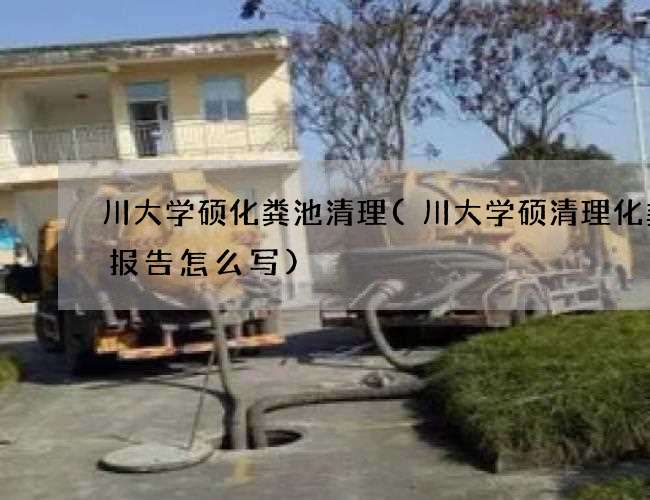 川大学硕化粪池清理(川大学硕清理化粪池报告怎么写)