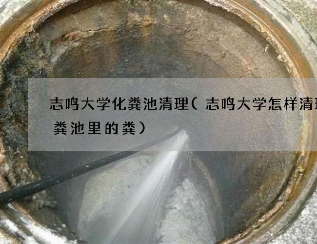 志鸣大学化粪池清理(志鸣大学怎样清理化粪池里的粪)