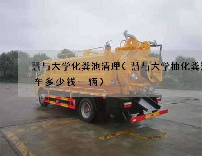慧与大学化粪池清理(慧与大学抽化粪池的车多少钱一辆)