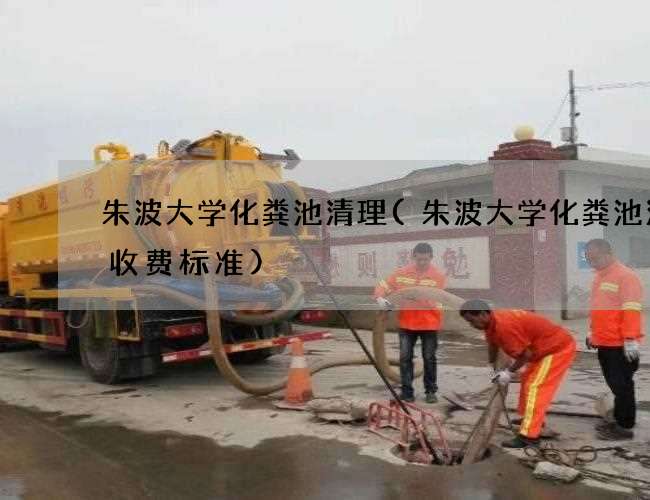 朱波大学化粪池清理(朱波大学化粪池清掏收费标准)