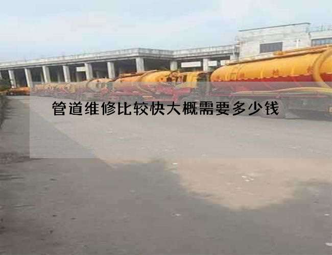 管道维修比较快大概需要多少钱
