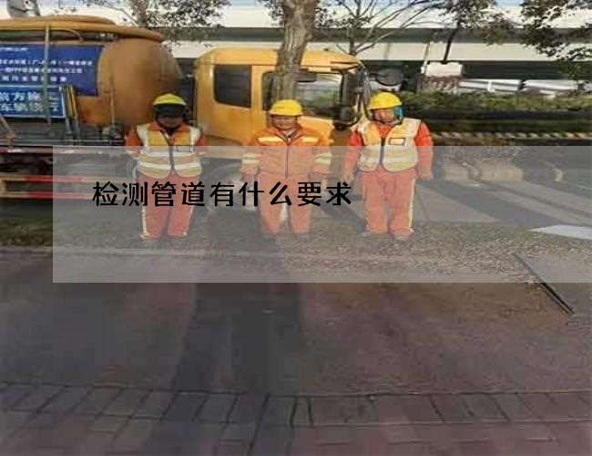 检测管道有什么要求