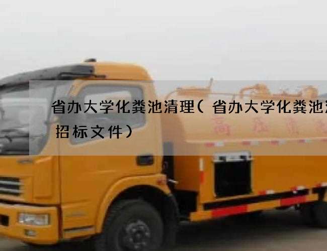 省办大学化粪池清理(省办大学化粪池清掏招标文件) 省办大学化粪池清理(省办大学化粪池清掏招标文件)