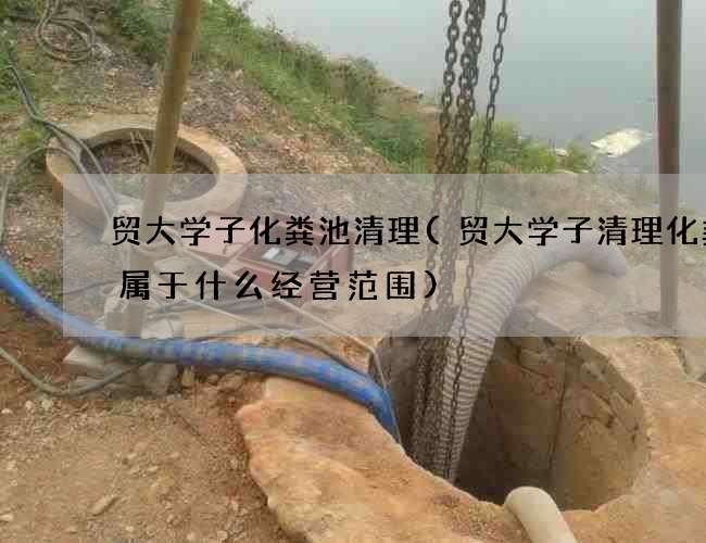 贸大学子化粪池清理(贸大学子清理化粪池属于什么经营范围)