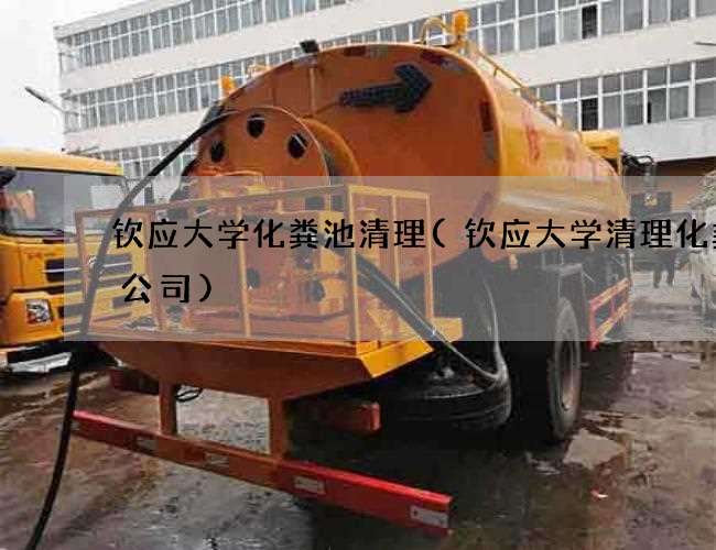 钦应大学化粪池清理(钦应大学清理化粪池公司)