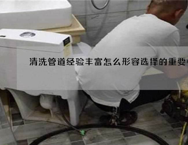 清洗管道经验丰富怎么形容选择的重要性 清洗管道经验丰富怎么形容选择的重要性