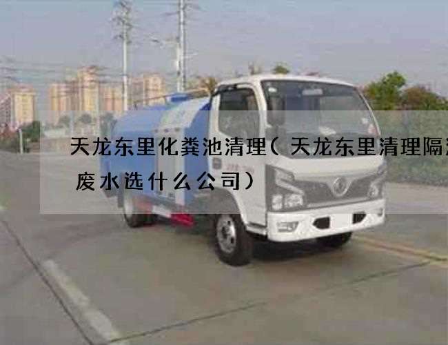天龙东里化粪池清理(天龙东里清理隔油井废水选什么公司)
