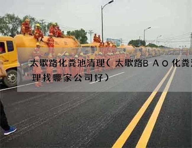 太歇路化粪池清理(太歇路BAO化粪池清理找哪家公司好)