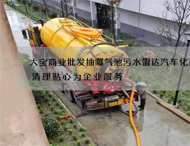 大宝商业批发抽曝气池污水雷达汽车化粪池清理贴心为企业服务