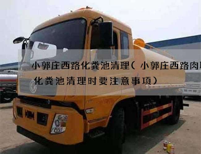 小郭庄西路化粪池清理(小郭庄西路肉联厂化粪池清理时要注意事项)