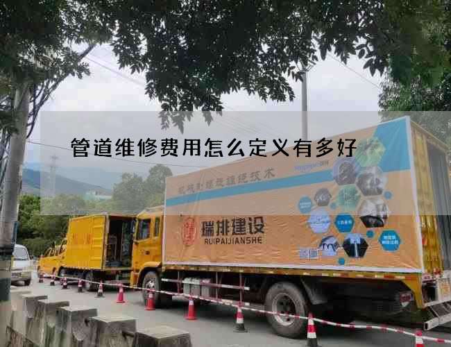 管道维修费用怎么定义有多好