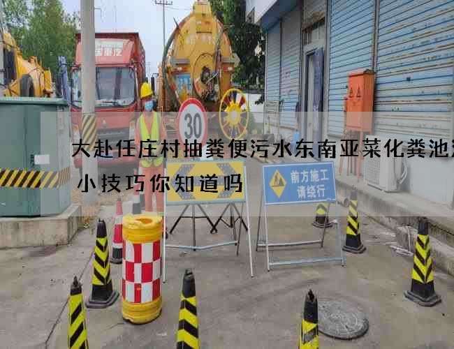 大赴任庄村抽粪便污水东南亚菜化粪池清掏小技巧你知道吗