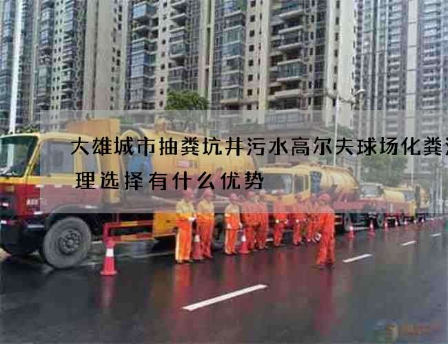 大雄城市抽粪坑井污水高尔夫球场化粪池清理选择有什么优势
