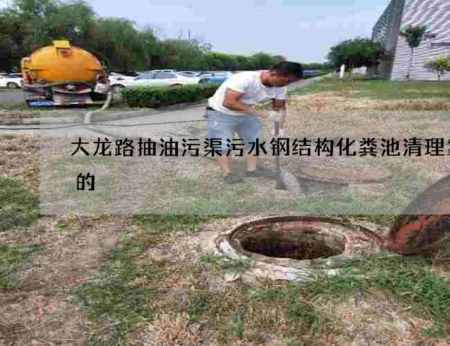 大龙路抽油污渠污水钢结构化粪池清理靠谱的