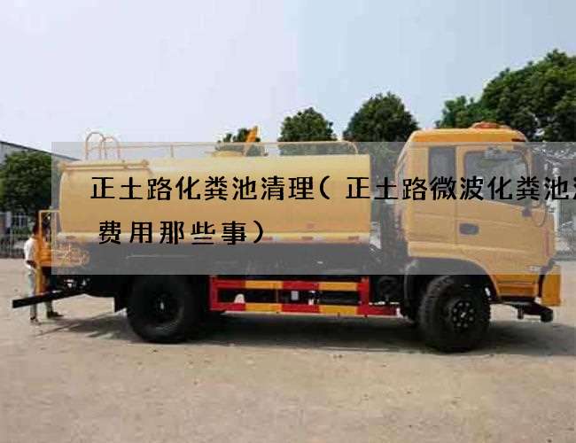 正土路化粪池清理(正土路微波化粪池清理费用那些事)