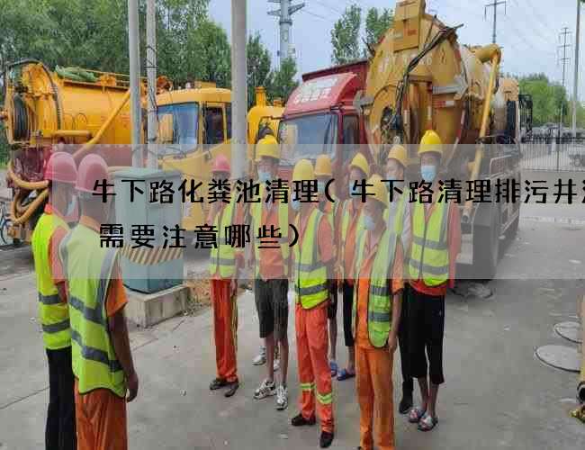 牛下路化粪池清理(牛下路清理排污井污水需要注意哪些)