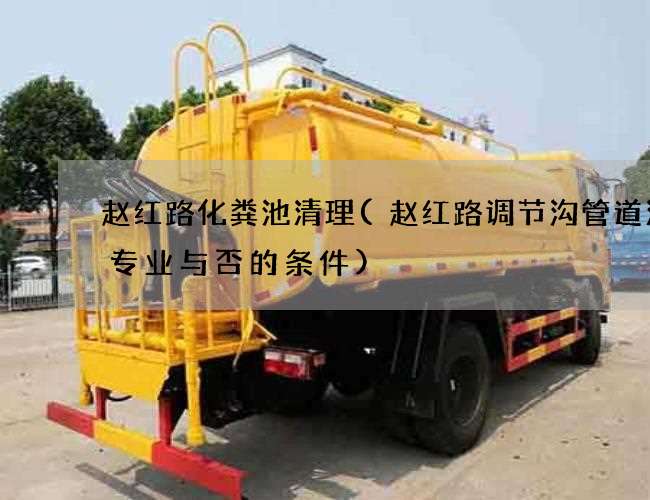 赵红路化粪池清理(赵红路调节沟管道清洗专业与否的条件)