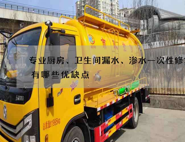 专业厨房、卫生间漏水、渗水一次性修复它有哪些优缺点? 专业厨房、卫生间漏水、渗水一次性修复它有哪些优缺点?