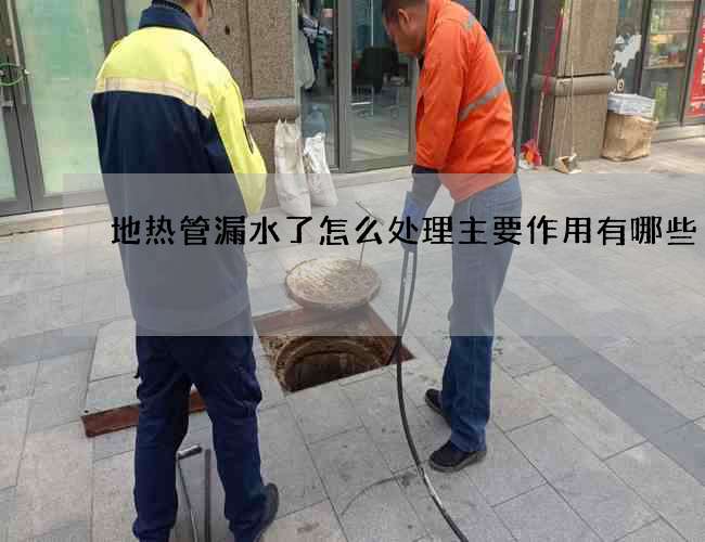 地热管漏水了怎么处理主要作用有哪些 地热管漏水了怎么处理主要作用有哪些