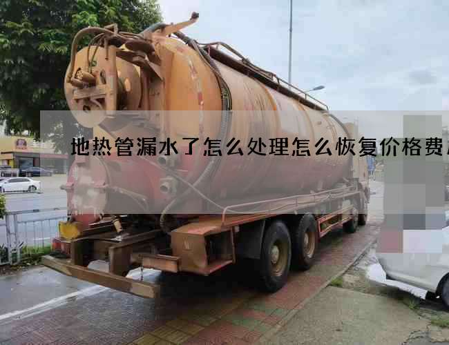 地热管漏水了怎么处理怎么恢复价格费用 地热管漏水了怎么处理怎么恢复价格费用