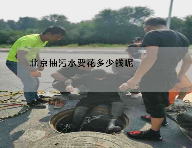 北京抽污水要花多少钱呢 北京抽污水要花多少钱呢