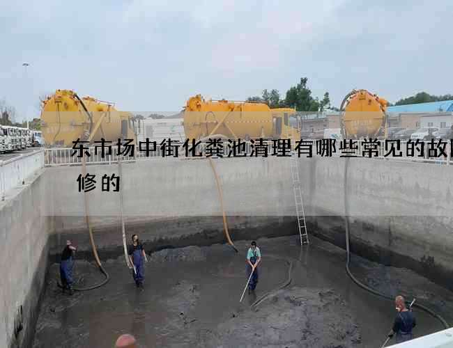 东市场中街化粪池清理有哪些常见的故障维修的