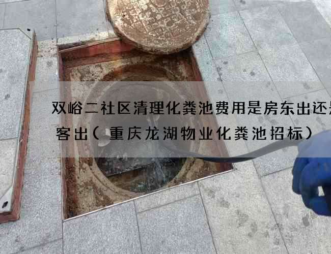 双峪二社区清理化粪池费用是房东出还是租客出(重庆龙湖物业化粪池招标) 双峪二社区清理化粪池费用是房东出还是租客出(重庆龙湖物业化粪池招标)