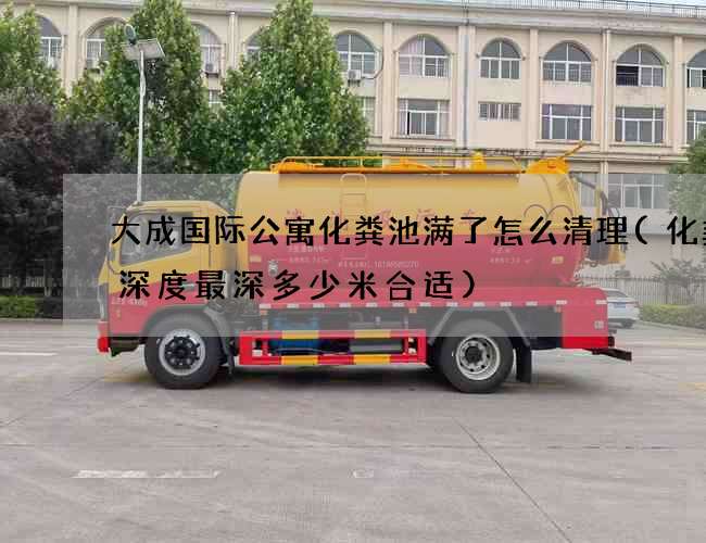 大成国际公寓化粪池满了怎么清理(化粪池深度最深多少米合适) 大成国际公寓化粪池满了怎么清理(化粪池深度最深多少米合适)