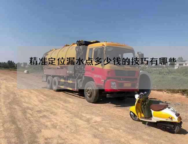 精准定位漏水点多少钱的技巧有哪些