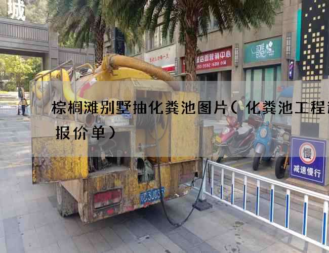 棕榈滩别墅抽化粪池图片(化粪池工程造价报价单)