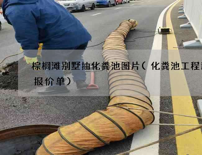 棕榈滩别墅抽化粪池图片(化粪池工程造价报价单)