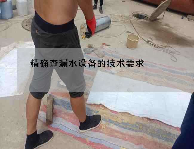 精确查漏水设备的技术要求 精确查漏水设备的技术要求
