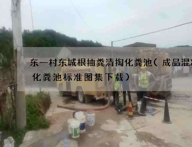 东一村东城根抽粪清掏化粪池(成品混凝土化粪池标准图集下载)