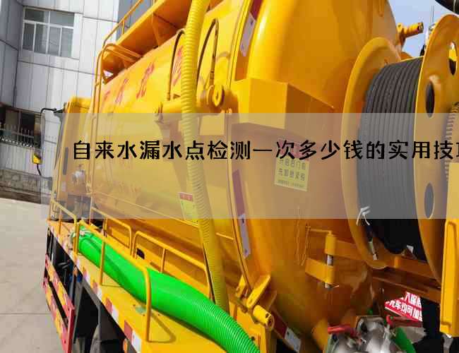 自来水漏水点检测一次多少钱的实用技巧 自来水漏水点检测一次多少钱的实用技巧
