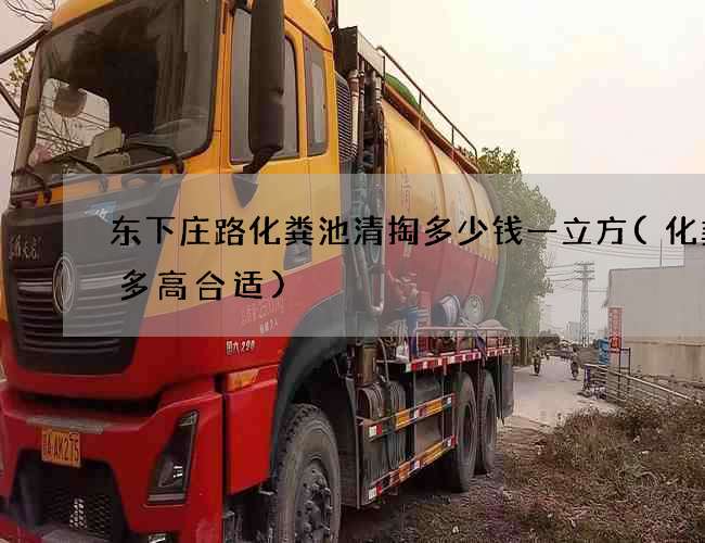 东下庄路化粪池清掏多少钱一立方(化粪池多高合适)