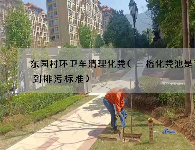 东园村环卫车清理化粪(三格化粪池是否达到排污标准)
