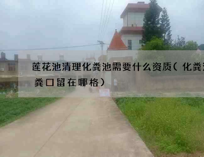 莲花池清理化粪池需要什么资质(化粪池抽粪口留在哪格)