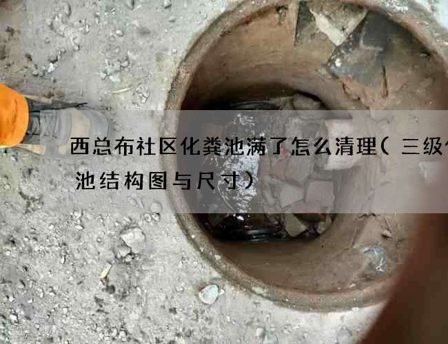 西总布社区化粪池满了怎么清理(三级化粪池结构图与尺寸)