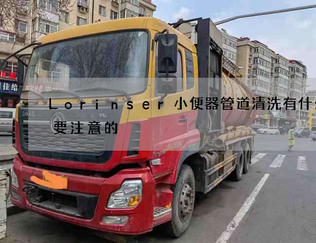 Lorinser小便器管道清洗有什么需要注意的? Lorinser小便器管道清洗有什么需要注意的?