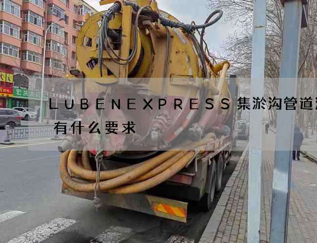 LUBENEXPRESS集淤沟管道清洗有什么要求 LUBENEXPRESS集淤沟管道清洗有什么要求