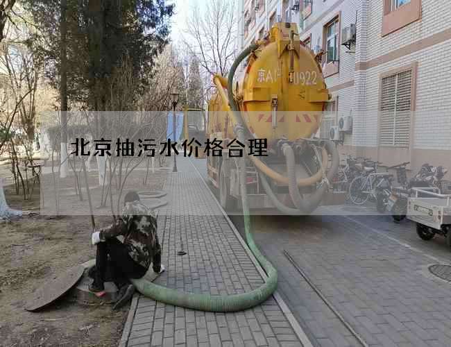 北京抽污水价格合理 北京抽污水价格合理