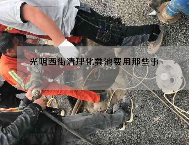 光明西街清理化粪池费用那些事